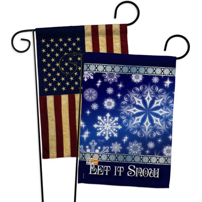 Double Sided 18.5'' H x 13'' W Polyester Garden Flag