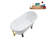 57.5'' x 29.5'' Soaking Acrylic Bathtub-83636124-83636121
