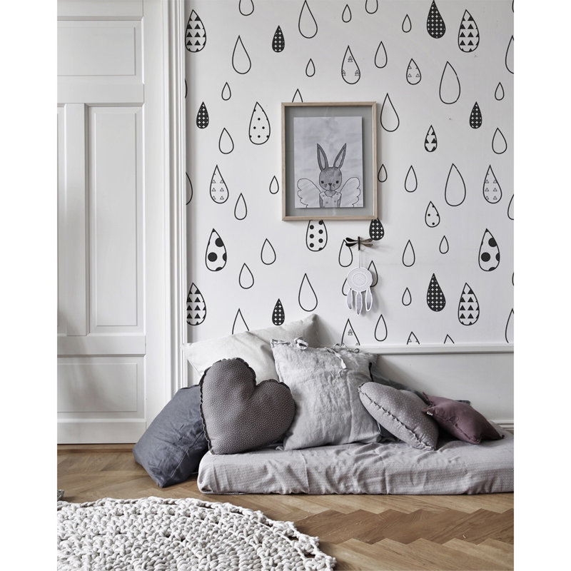 Hiromu 2.5m x 2.5m Matte Peel and Stick Mural, 290 x 290cm