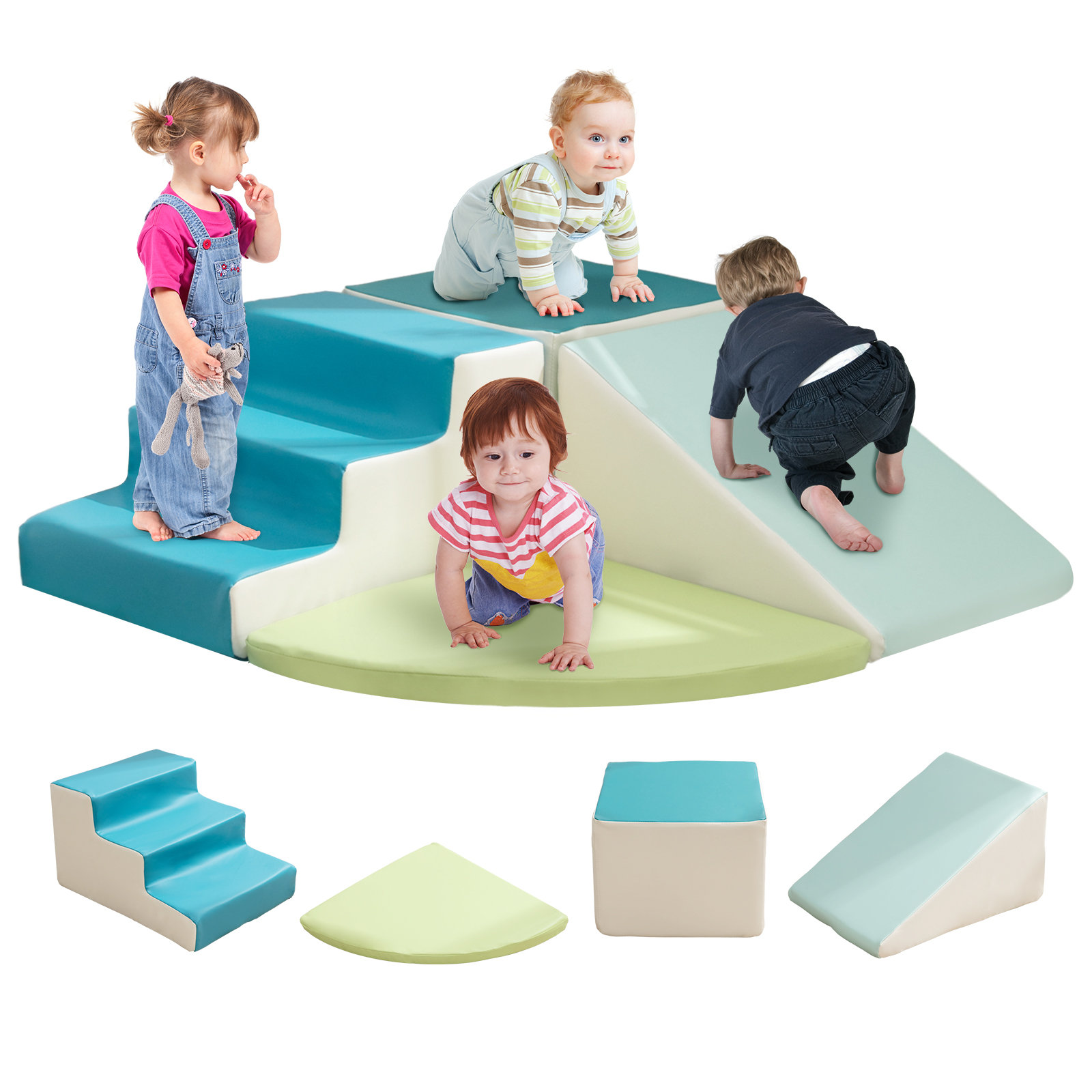 linor Foam Climbing Blocks for Toddlers, 4pcs Climbing Toys for Toddlers Wayfair Canada