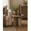 28 Inches Round Side Table Weathered Grey