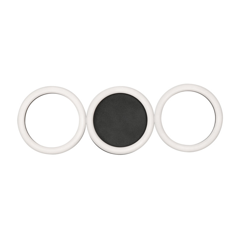Steel LED Flush Mounted Sconce, Black