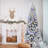 Fraser Hill Farm 10-Ft. Alaskan Pine Flocked Artificial Christmas Tree with Dual Multicolor & Warm White LED Lights