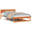 Bed Frame with Headboard Solid Pine Wood-2085284119-2085284127