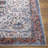 Glendale Heights Oriental Machine Woven Polyester Area Rug in Blue/Rose/Ivory-108496381