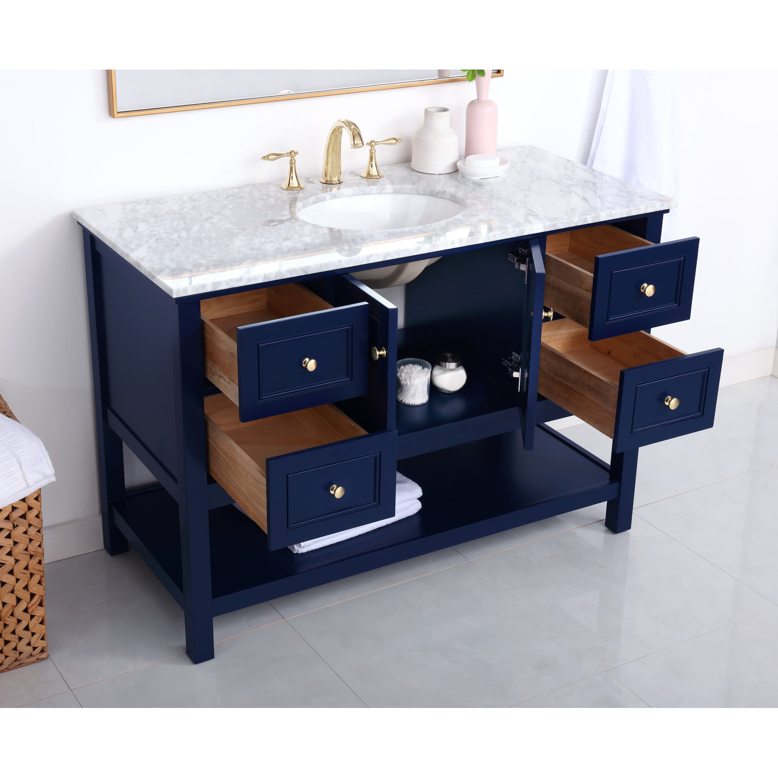 Bonsai 48'' Single Bathroom Vanity, Blue