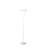 73 Inch Tall LED Torchiere Floor Lamp, Metal With Halo Design, Matte White Finish | Gift Idea