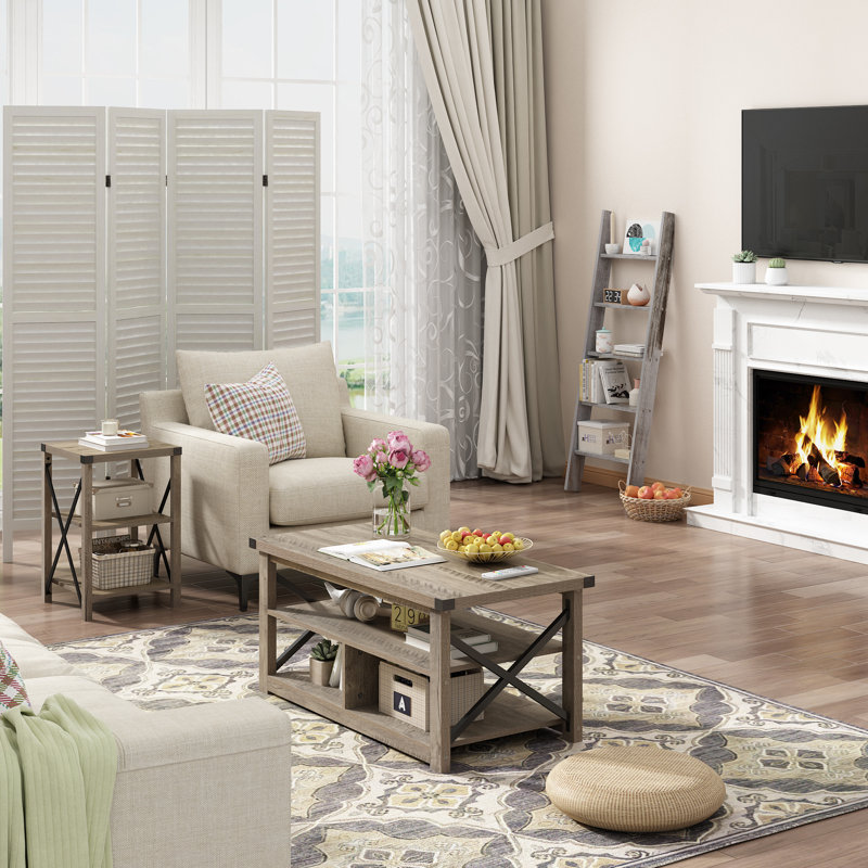 Cloison pliante Windermere Sycamore, Blanc vieilli, 4