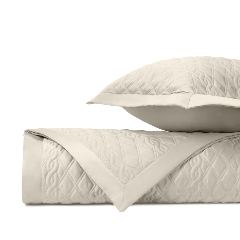 Ensemble de couvre-lit en satin matelassé Renaissance, Couvre-lit très grand et 2 taies de très grande, Kaki