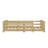 Twin-Sized Montessori-Style Floor Bed With Safety Railings, Wooden Bed With Slats And Enclosure, No Door Provided-1544762690-1544762691