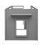 Lit mezzanine avec armoire et tablette-500734603