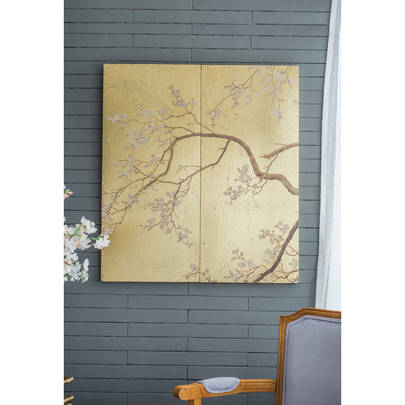 Ensemble de 2 reproductions d'art sur bois