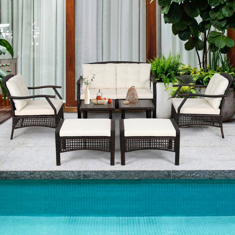 4 - Person Patio Conversation Set with Cushions