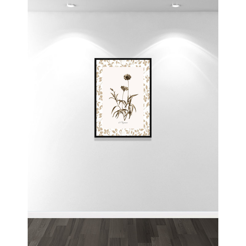 «Neutral Imperial I Print» par Kelly Donovan, L 25,5 po x H 35,5 po, Framed Print, Black Woodgrain