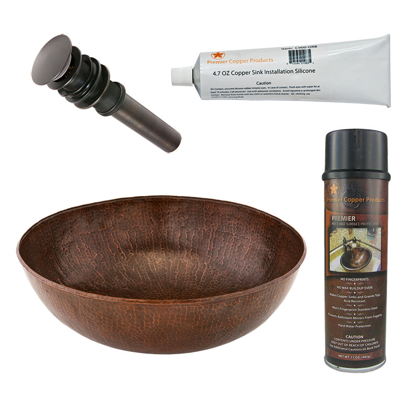 Ensemble de lavabo et de drain pour salle de bain Premier Copper Products BSP5_VR17BDB-P