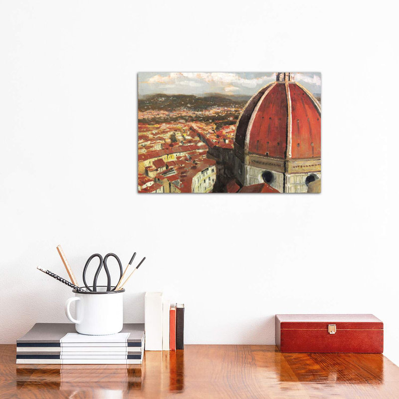 "Florence, Italie - Il Duomo" par Christopher Clark, reproduction d'art, Toile tendue, H 12 po x l 18 po x P 1,5 po