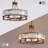6-Light Dimmable Drum Crystal Chandelier-957311083