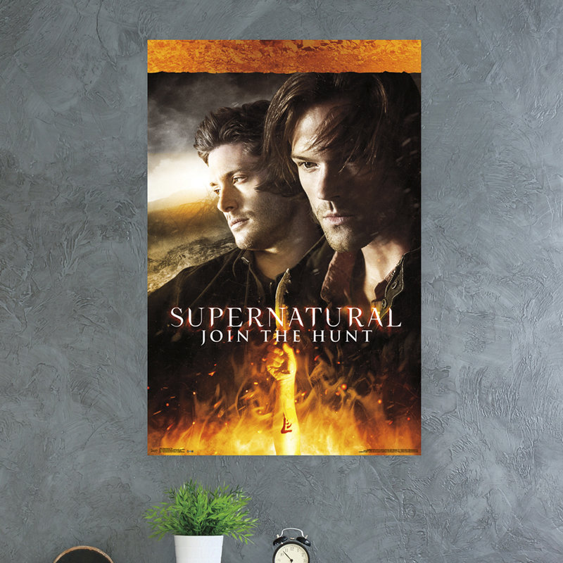 Supernatural Fire Poster for Kids Room, 22.375" x 34"