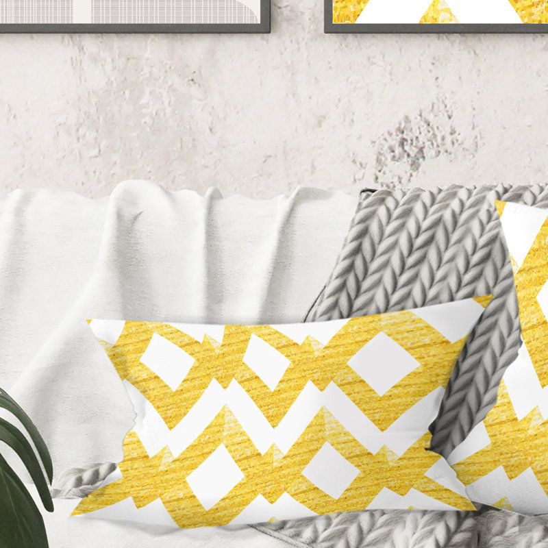 Coussin lombaire à motif à lignes scintillant
