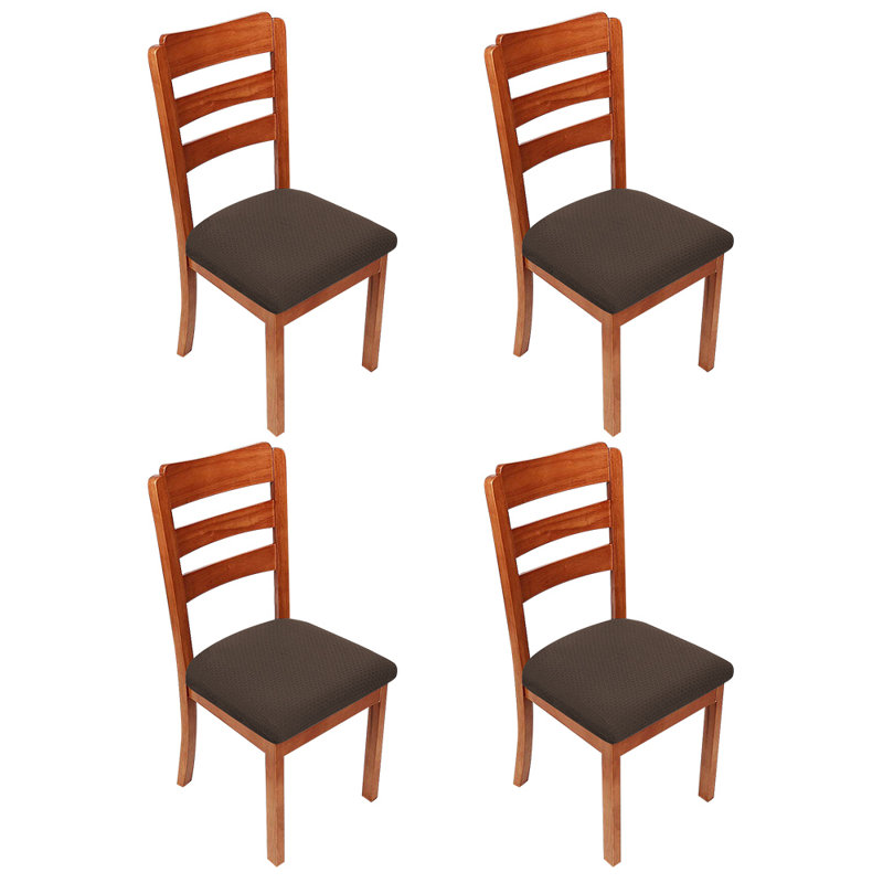 Box Cushion Dining Chair Slipcover, Brown