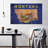 " State Map Over Montana Flag " by Echoes Of America 3 - Pieces-92833153