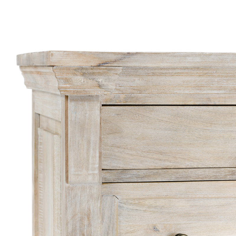 Adelaide 6 - Drawer Solid Wood Dresser, White Wash