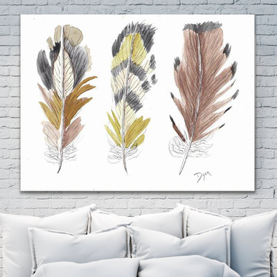 Earthy Flight II by Beverly Dyer - Wrapped Canvas Painting