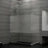 Unidoor Plus 57.5" W x 34.375" D x 72" H Frameless Pivot Rectangle Shower Enclosure with Fixed Panel-605606729