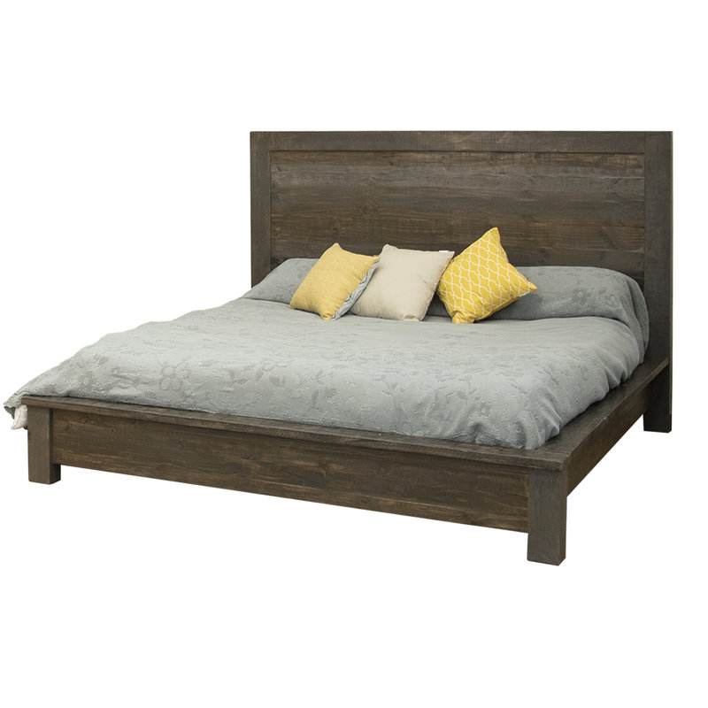 Loft Brown Solid Wood Platform Bed
