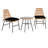 Wicker/Rattan Patio Dining Chairs with Cushions(Set of 4)-999811670