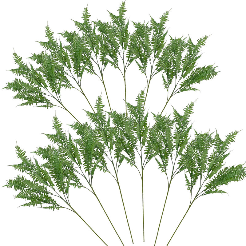 Dark Green Artificial Fern Sprays Set of 12