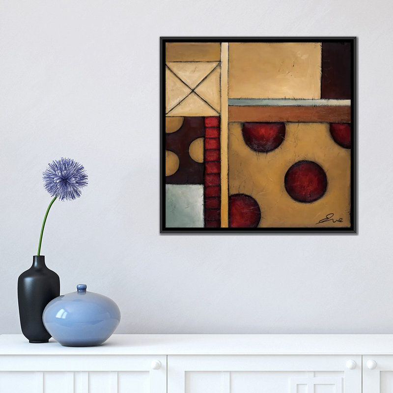 «Bumpin», reproduction d'art sur toile, H 18 po x l 18 po x P 1,5 po, Toile encadrée noire, Pas de tapis