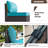 9-Piece All-Weather Wicker Outdoor Patio Set With Cushioned Modular Sectional, Swivel Rocking Chairs & Tables-989039775
