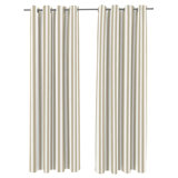 Stripe 54" x 96" Grommet Semi-Sheer Outdoor Curtain Panel