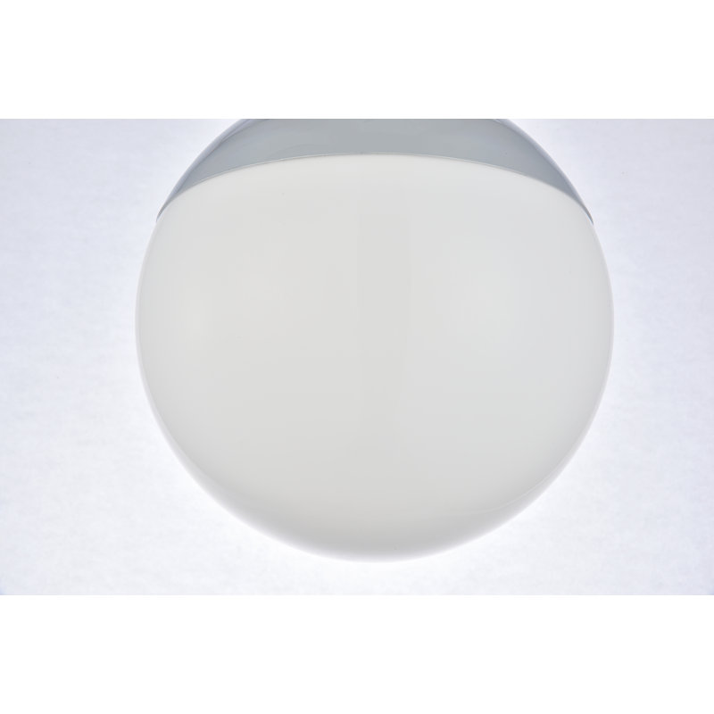 Elliot 5 - Light Kitchen Island Pendant, Frosted White, Chrome