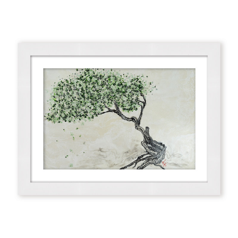 Nature Inspired "Fleeting Spring" Canvas Wall Art By , 30" H x 40" W, Black, Framed Matted Print