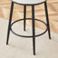 Tabourets de bar classiques ergonomiques en tissu et en métal, parfaits pour les bars chics