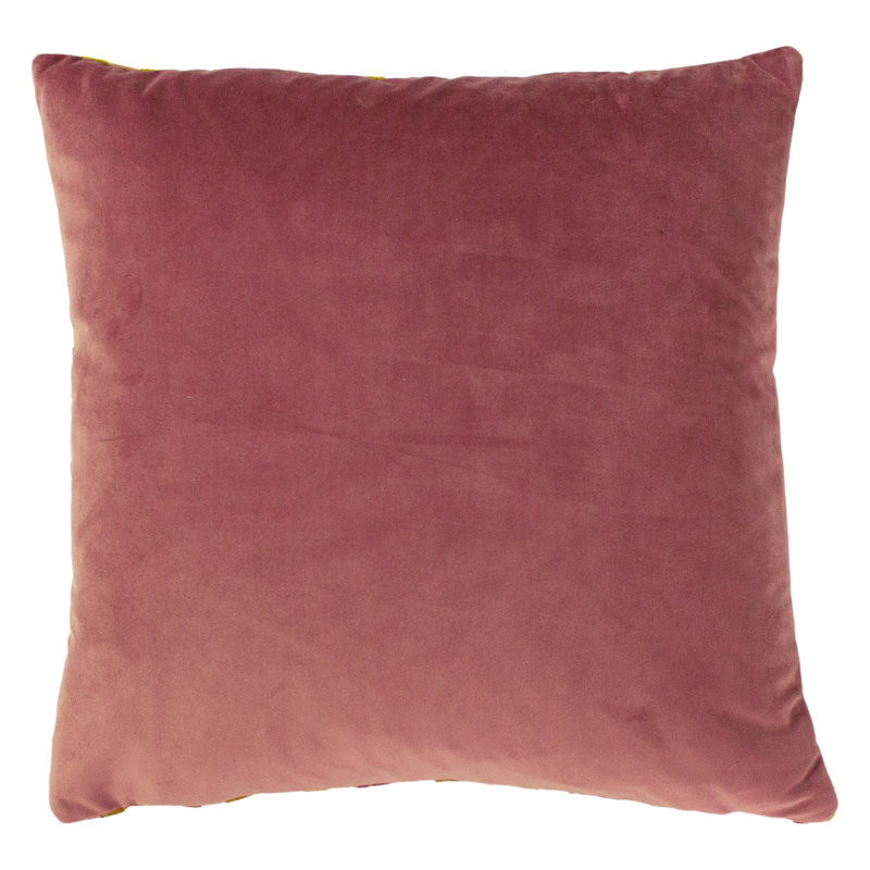 Empire Geometric Square Cushion, Ochre/Blush