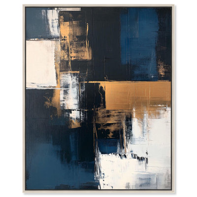 Radiant Blue Dawn I Blue Abstracts by Art Remedy