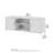 Sihi 58W TV Stand With Cubbies, Doors, Shelves, Entertainment Center, Storage, Natural Elm Finish, Living Room, TV Console-116396175