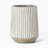 Jarmall Round Brown and White Striped Handmade Tall Pot Planter-1291914414
