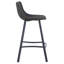 Banaz Upholstered and Faux Leather Bar Stool with Steel Frame-1230364511