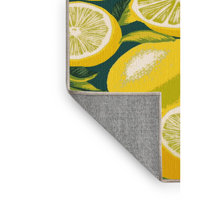  Tapis lavable citron, Rectangulaire 2 pi x 3 pi