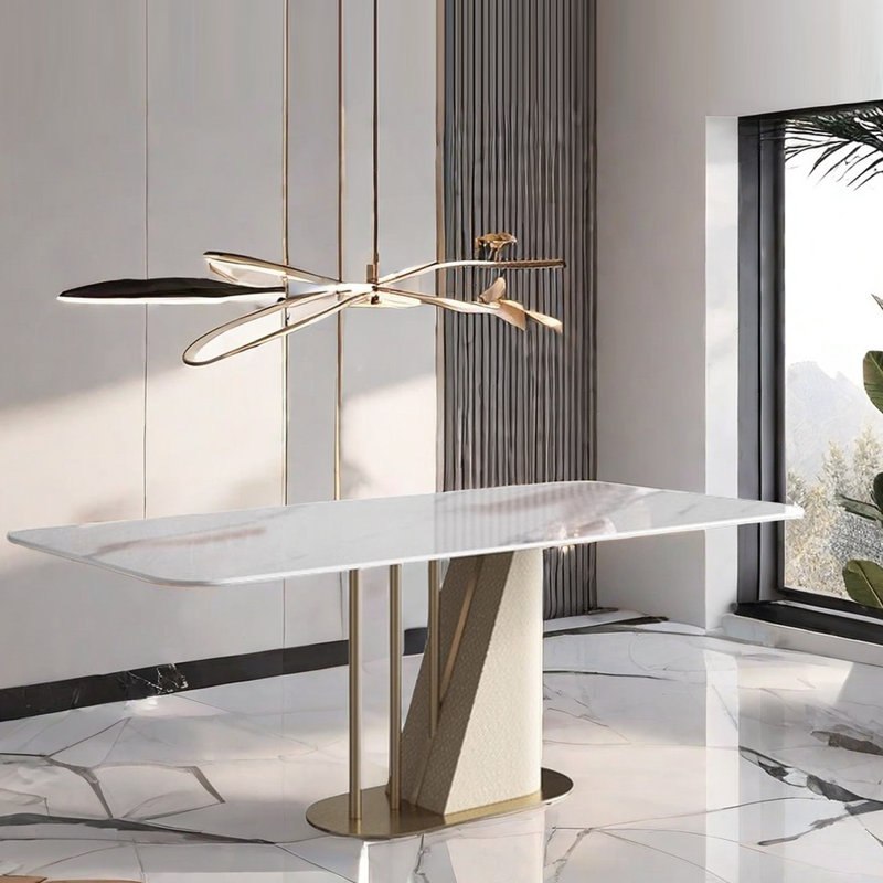 Table de salle à manger Modern Luxury, 29.5"H x 70.9"L x 35.4"W
