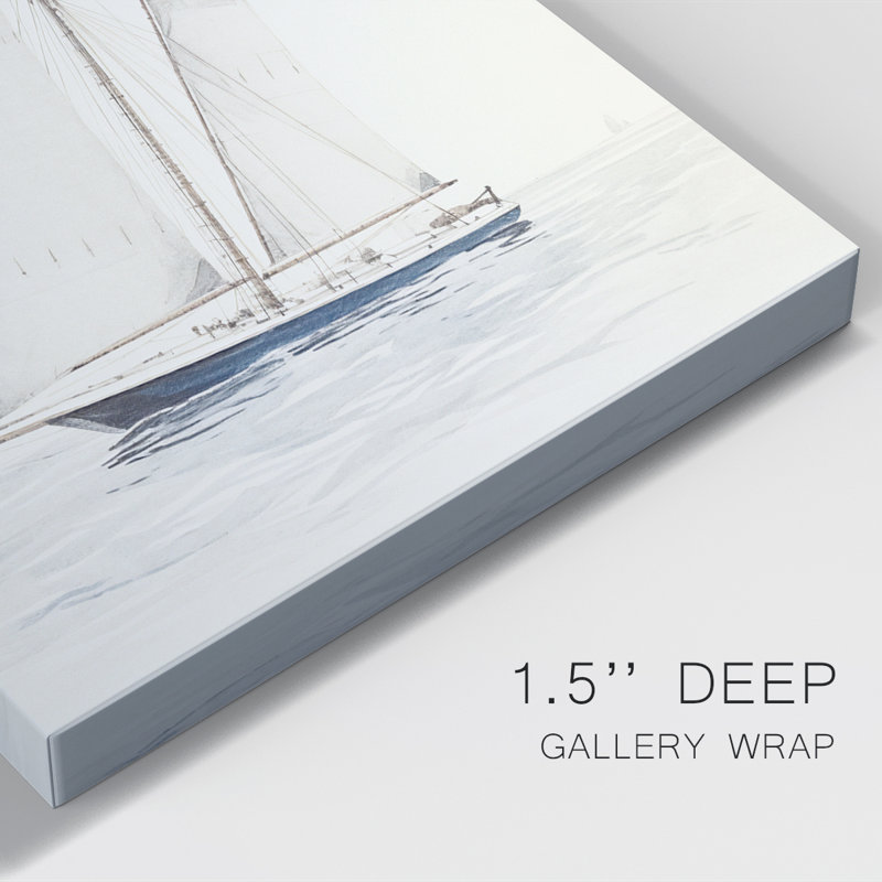 Impression nautique rétro I - impression sur toile tendue, H 61 po x l 41 po, Toile tendue
