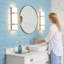 Ensemble de 2 appliques murales DEL en nickel brossé 4000K-764432438