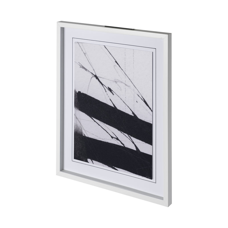 Directions II a Hand Embelished Textured Framed Art Print Matted under Glass