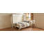 Grand lit escamotable mural et USB, blanc
