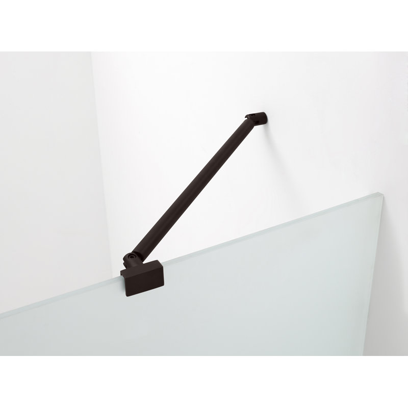 Cabine de douche carrée à charnière sans cadre 38 po x 72 po Aquadica