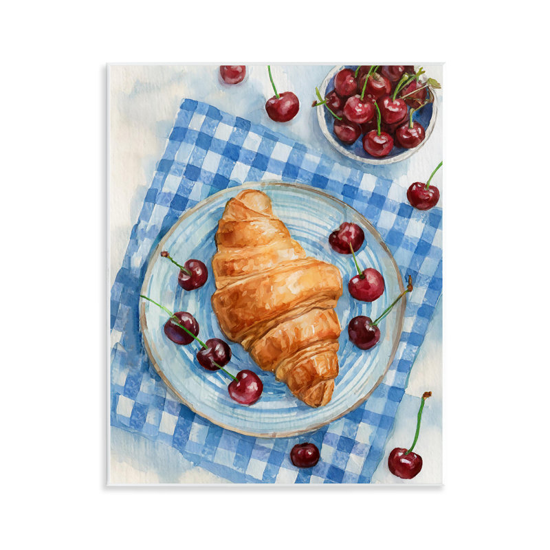 Plaque murale cerises et croissants, par Lil 'Rue
